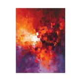 Abstract Blocks Red painting