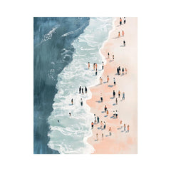 Birds eye View of Beach painting