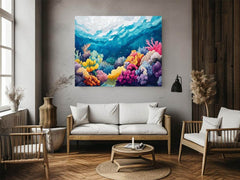 Beautiful Underwater Sea Coral reef Painting