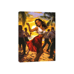 Saexy Girl dancing on the beach Painting