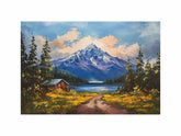 Beautiful Mountain Lake Painting