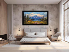 Beautiful Mountain Lake Painting