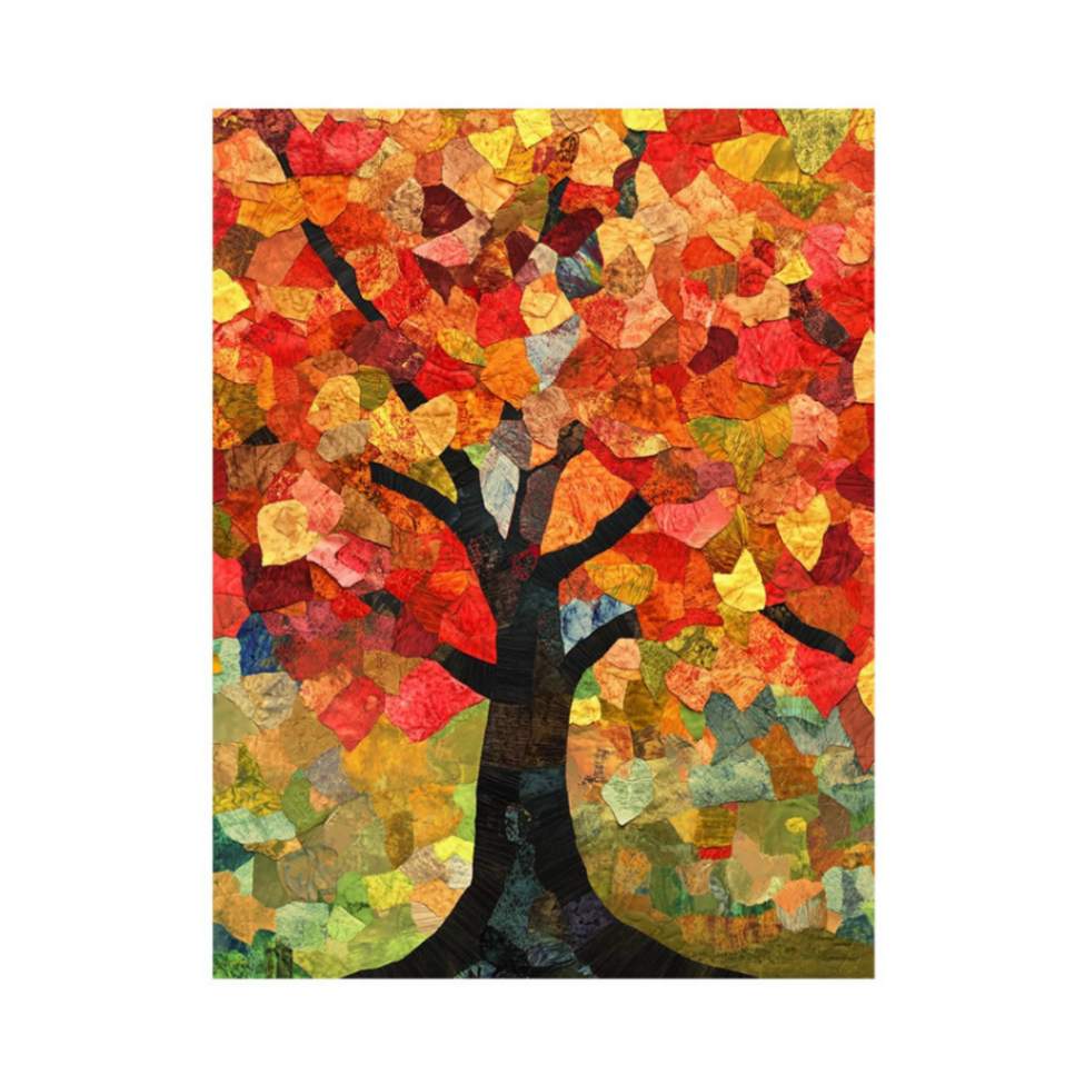 Beautioful river Landscape forest Painting