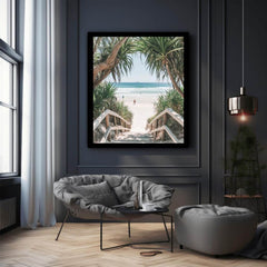 Beach Path Photography Art Print