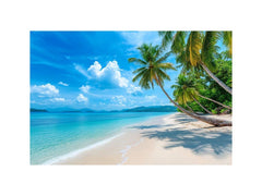 Beach Palm Tress Photography Art Print