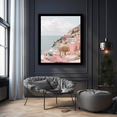 Beachscape Santorini Photography Art Print