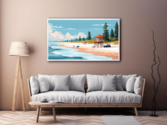 Lifeguard Station beach painting
