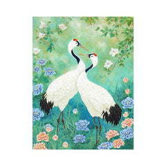 Cranes in Garden painting