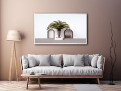 Beneath the Palm, Palm tree Door canvas art print