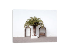Beneath the Palm, Palm tree Door canvas art print