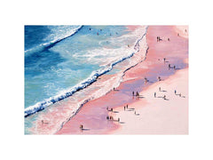 Whispers from Above paink beach Painting