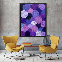 Breathing Circles Abstract Flowers Painting