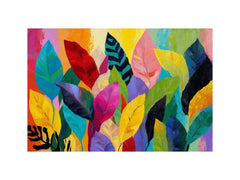 Abstract leaves Colorfull Painting