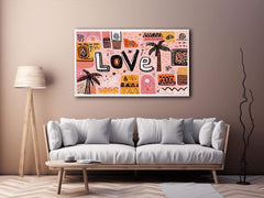 Palm Shadows, Heartbeats Love Painting