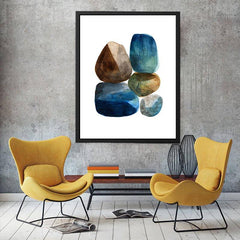 Memory of Stone Watercolor Gemoetirc art Painting