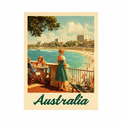 Love on the Golden Sands Australia Art Print