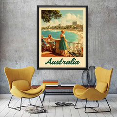 Love on the Golden Sands Australia Art Print