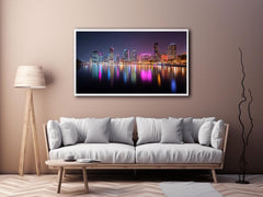 Brisbane City Night Painting