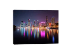 Brisbane City Night Painting