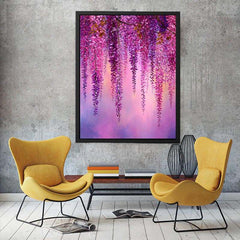 Wisteria flowers Pink Painting