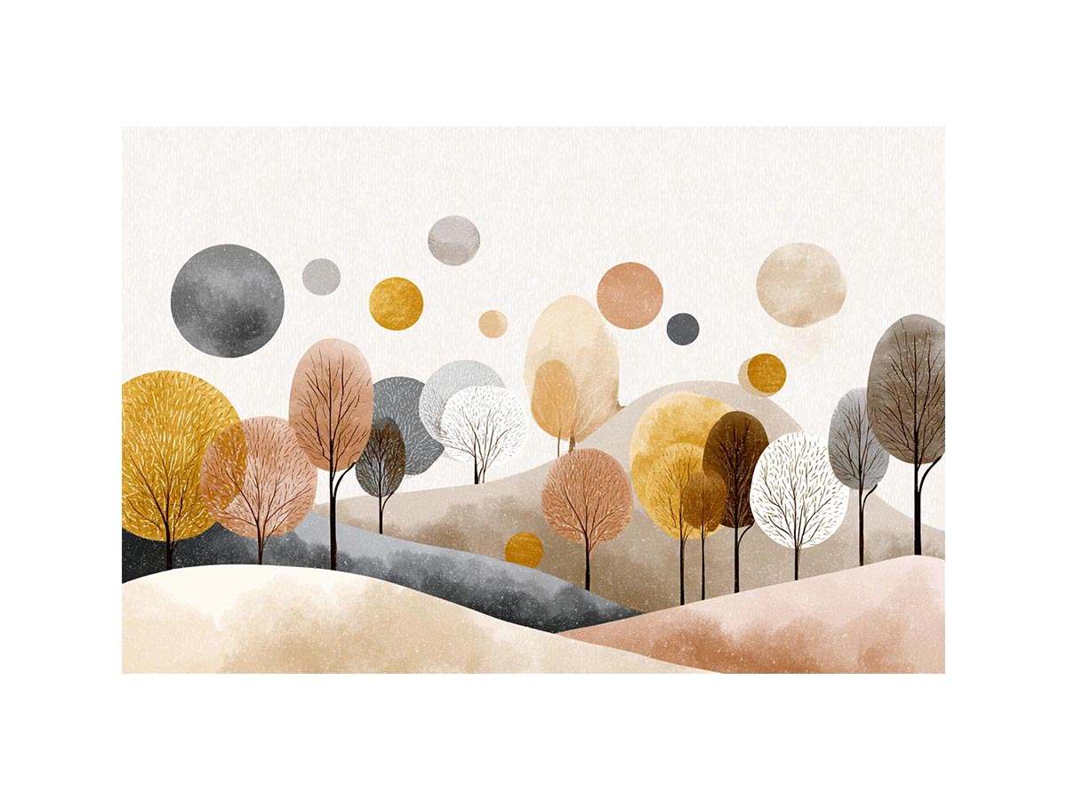 Minimalist Hormony Abstract landscape Painting