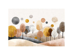 Minimalist Hormony Abstract landscape Painting