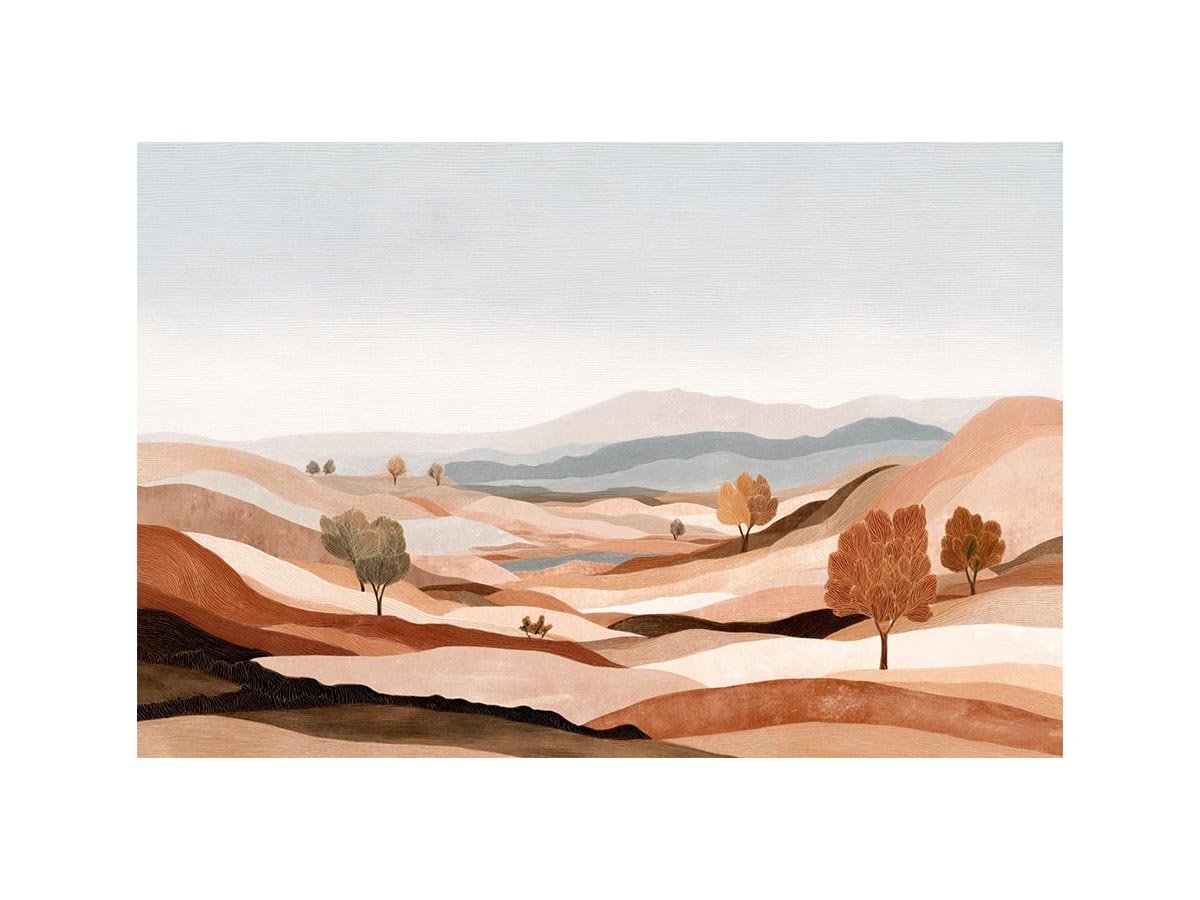 Gentle Dunes Abstract Desert landscape Painting