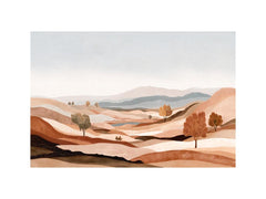 Gentle Dunes Abstract Desert landscape Painting