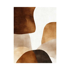 Serene Symmetry Beige Abstract Art Painting