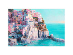 Amalfi Coast Serenity Canvas Art Painting
