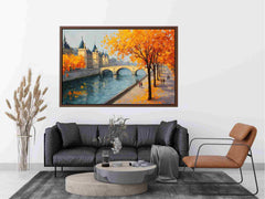 Autumn in Amsterdam Canvas Art Painting