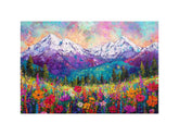 Blooming Peaks Canvas Art Painting