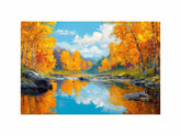 Autum Forest landscape Canvas Art Painting