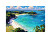 Island Beach Landscape Canvas Art Painting