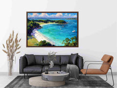 Island Beach Landscape Canvas Art Painting