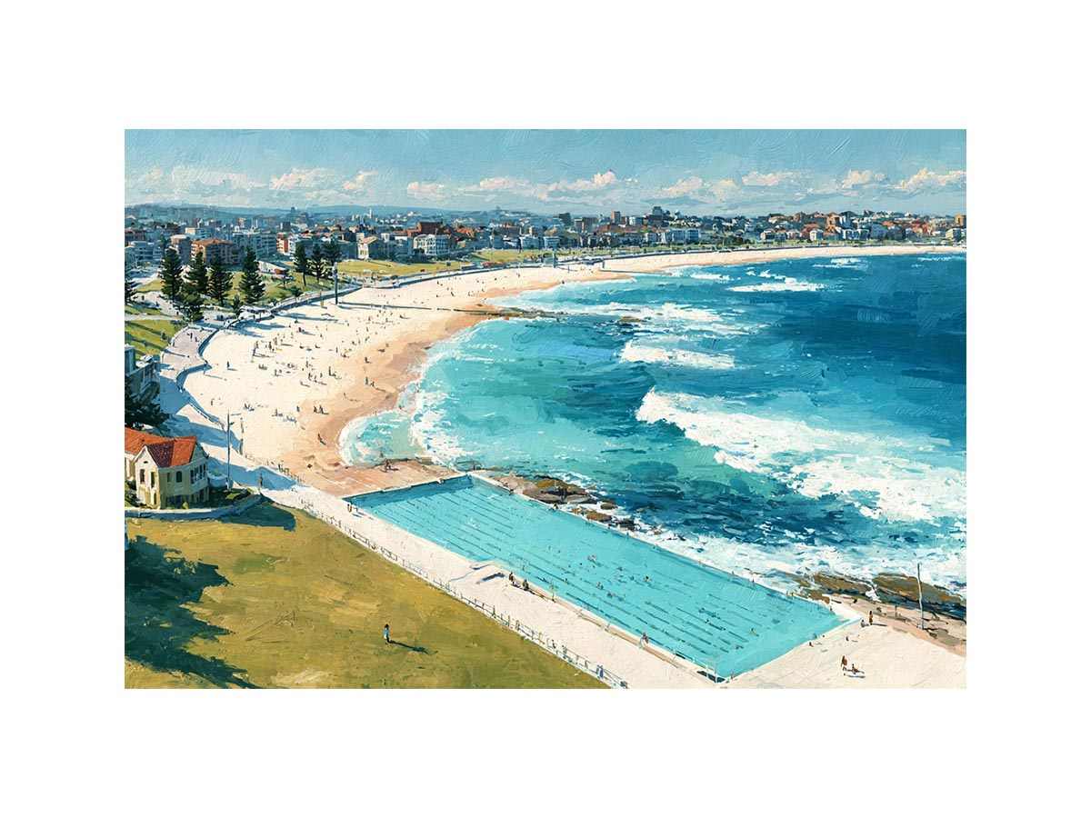 Coogee Beach Canvas Art Painting