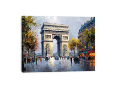 Arc De Triomphe Paris Canvas Art Painting