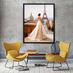 Arc de Triomphe Walk Canvas Art Painting