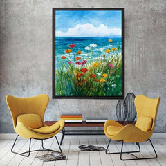 Coastal Blooms Canvas Art Painting