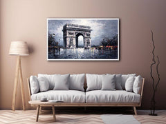 Arc De Triomphe Paris Canvas Art Painting