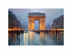 Arc De Triomphe Paris Canvas Art Painting
