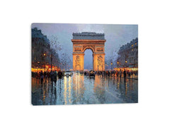 Arc De Triomphe Paris Canvas Art Painting