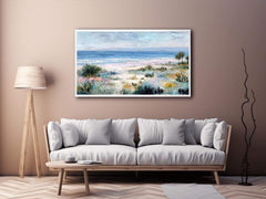 Muted Pastel beach Canvas Art Painting
