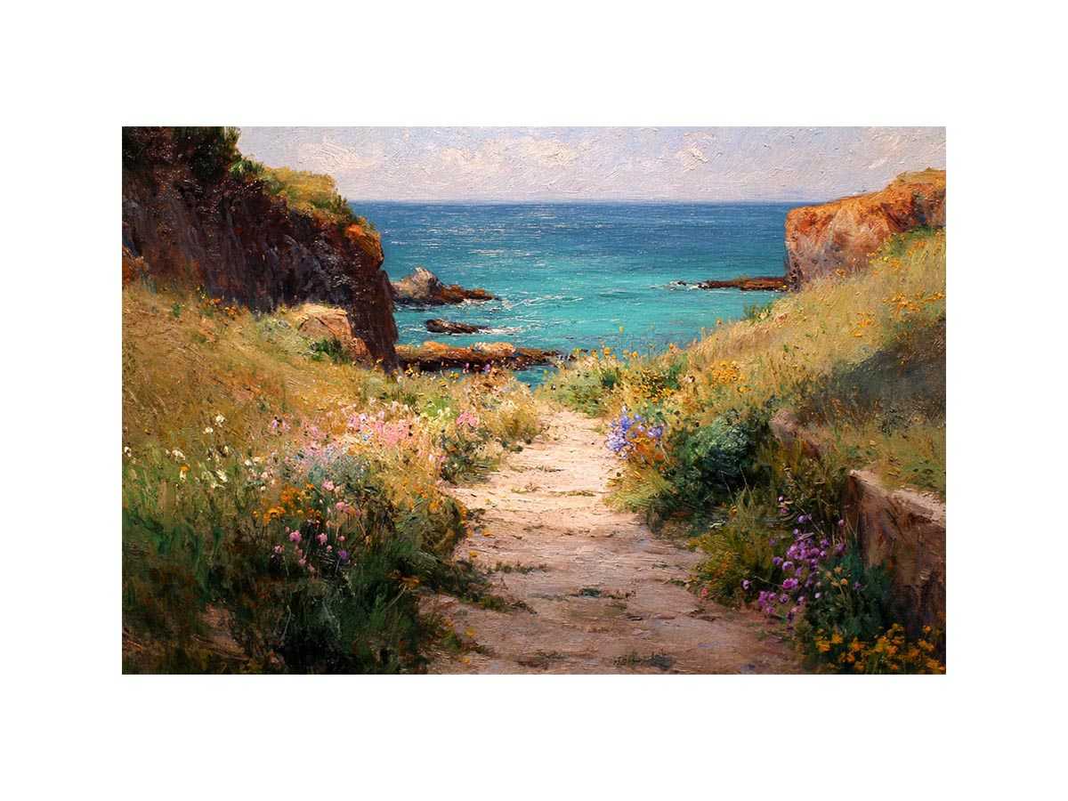 Path to beach Canvas Art Painting