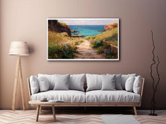 Path to beach Canvas Art Painting