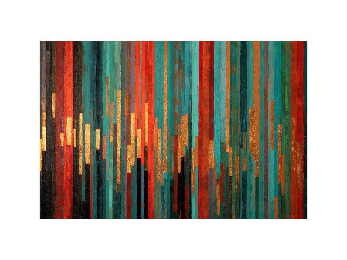 Abstract Stripes II Canvas Art Painting