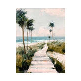 Boardwalk to Beach Canvas Art Painting