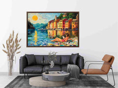 Beach Reading Canvas Art Painting