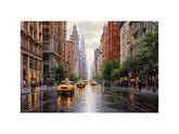 City Streets of New York Canvas Art Painting