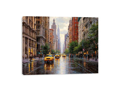 City Streets of New York Canvas Art Painting